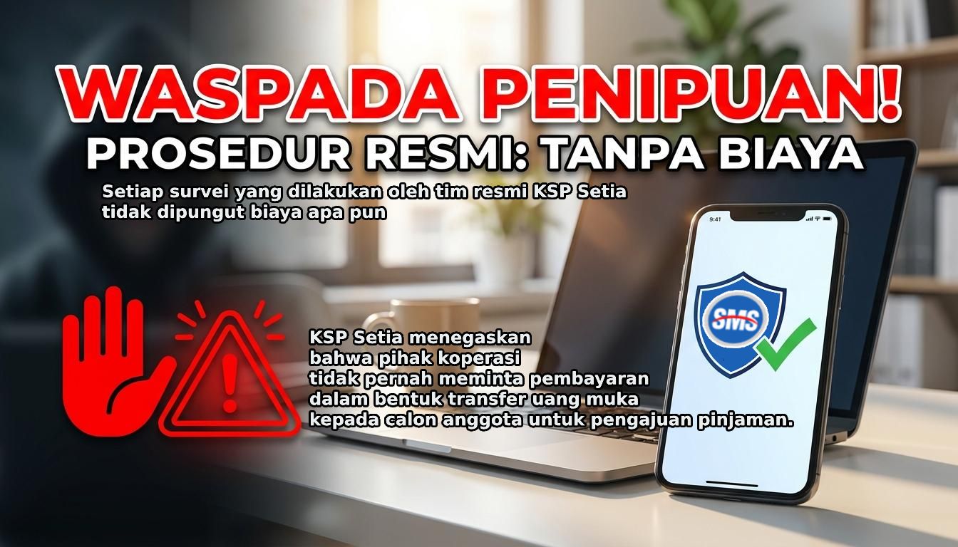 Tips Aman Pinjaman KSP Setia Waspada Penipuan Biaya Awal