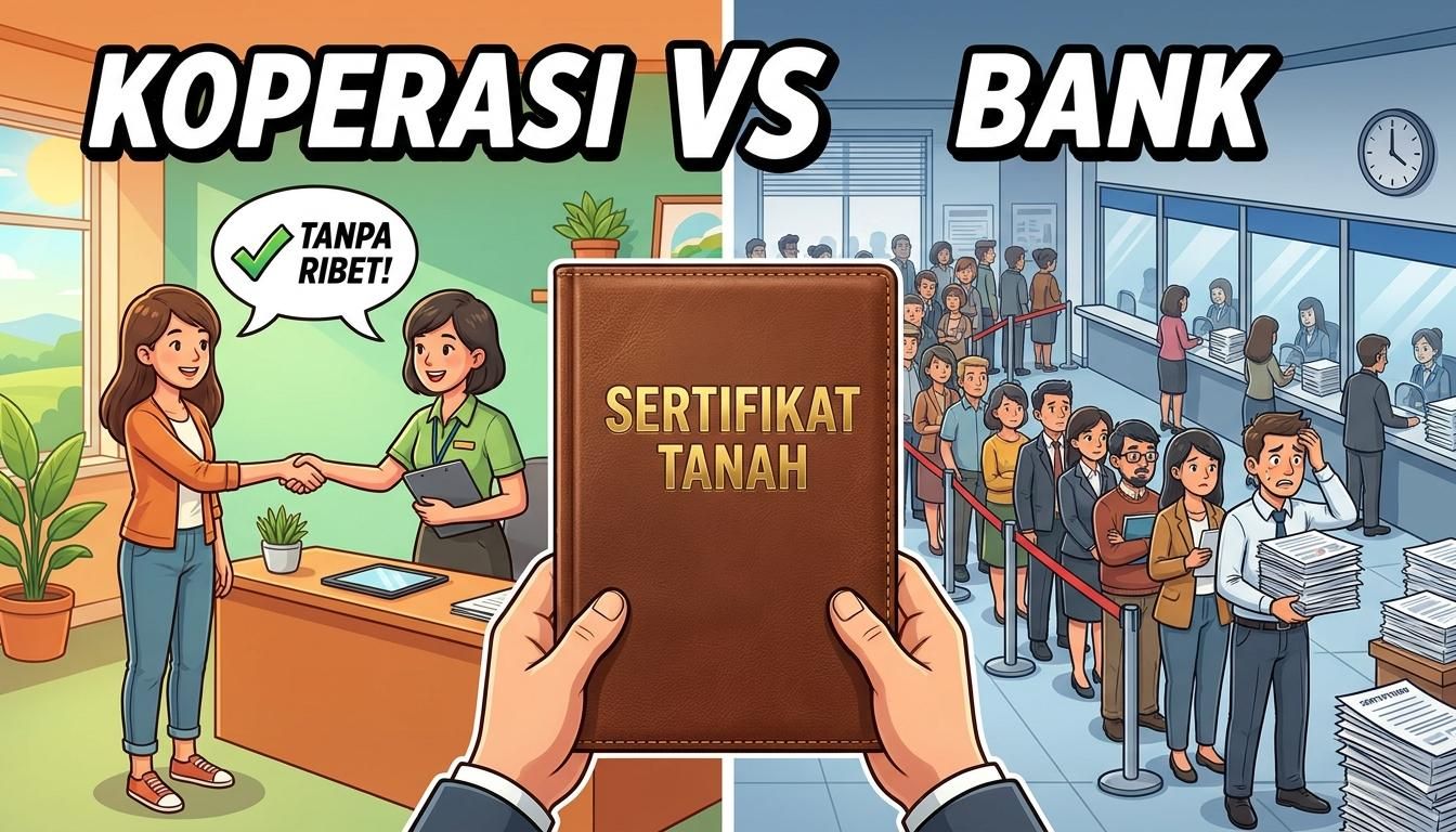 kelebihan gadai sertifikat di koperasi dibanding bank