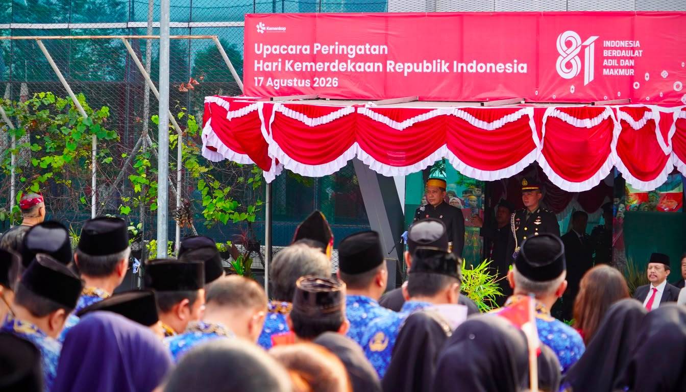Menkop Tegaskan Komitmen Kemerdekaan Ekonomi Rakyat pada Peringatan HUT ke 81 RI